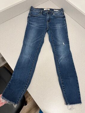 PacSun Women’s Medium Blue Skinny Jeans with Raw Hem